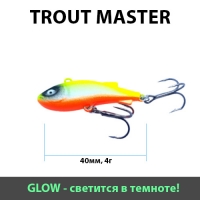 Раттлин Trout Master, 40мм, 4гр, цвет 033 (GLOW)