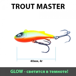 фото - Раттлин Trout Master, 40мм, 4гр, цвет 033 (GLOW)