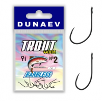 Крючки Dunaev Trout Barbless Размер 4, 7шт