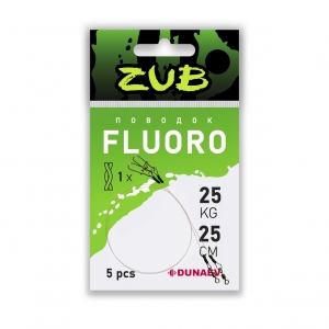 фото - Поводки ZUB Fluorocarbon 0,520 19кг 30см 2 шт.