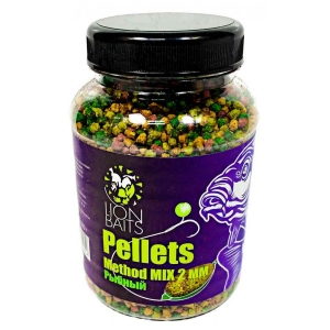 фото - Пеллетс методный Method MIX pellets LION BAITS Рыбный 2мм 300гр