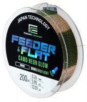 Леска моно. Feeder Concept FEEDER &amp; FLAT Camo Neon Glow 200/026