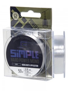 Леска моно. FC Simple HARD POWER MONO Clear 050/018 – рыболовный интернет магазин фото - Леска моно. FC Simple HARD POWER MONO Clear 050/018