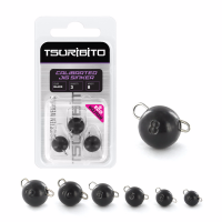 Чебурашка вольфрамовая Tsuribito Tungsten Weights Calibrated Jig Sinker, 8 г, 3 шт., цвет черный