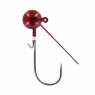 Джигголовка вольфрамовая Tsuribito Tungsten Jig Heads Weedless Ball, крючок 1, вес 7.2 г, 2 шт., цвет красный