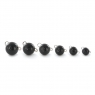 Чебурашка вольфрамовая Tsuribito Tungsten Weights Calibrated Jig Sinker, 5 г, 4 шт., цвет черный