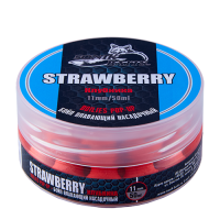 Бойлы Насадочные Плавающие Sonik Baits Strawberry Fluo Pop-Ups 10 Мм 50Мл (Клубника)