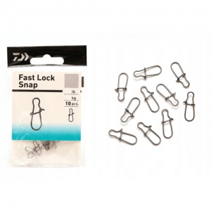 фото - Застёжка DAIWA Fast Lock Snap, #6, тест 13кг (28lb), 10шт.