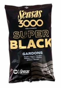 фото - Прикормка Sensas 3000 Super BLACK Gardons 1кг