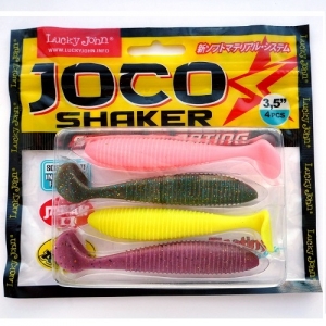 фото - Виброхвосты Съедобные Lj Pro Series Joco Shaker 3.5In(08.89)/mix 4Шт.