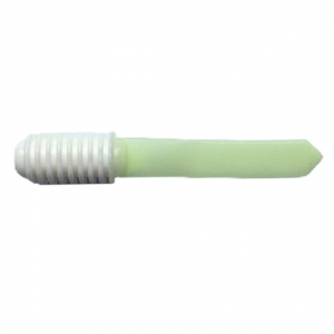 фото - Слаги съедобные Soorex Spear 75мм Белый/зеленое свечение