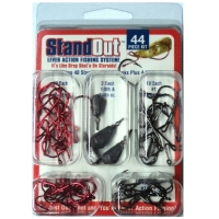 Набор крючков Stand Out Drop-Shot Kit Red/Black Nickel