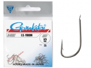 фото - Крючки Gamakatsu LS-1100N HOOKS NICKEL разм. 16 25шт.