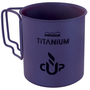 фото - Титановая кружка со складными ручками Adrenalin Titanium Cup Purple