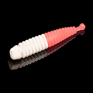 фото - Силиконовая приманка Soorex Pro Bait TAIL 64 мм 303 Белый Розовое Свечение