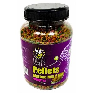 фото - Пеллетс методный Method MIX pellets LION BAITS Фрукты 2мм 300гр