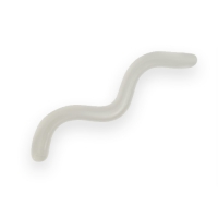 Силиконовый червь Trout Zone Wake Worm-2 Лапша (доширак), 3.2in, цвет белый, 11шт.