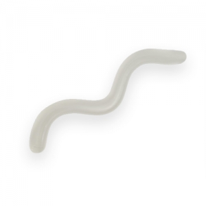 фото - Силиконовый червь Trout Zone Wake Worm-2 Лапша (доширак), 3.2in, цвет белый, 11шт.