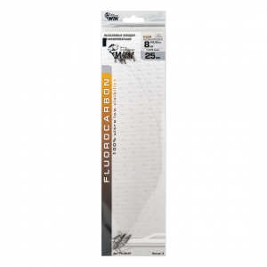 фото - Поводки WIN FLUOROCARBON 0.53мм 8кг 30см 5шт