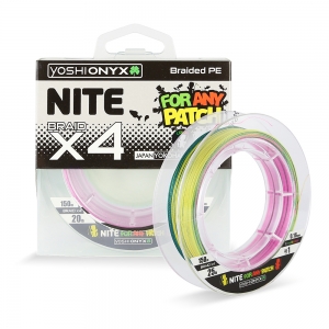 фото - Леска плетеная Yoshi Onyx NITE 4 Multicolor 150m, #1.0